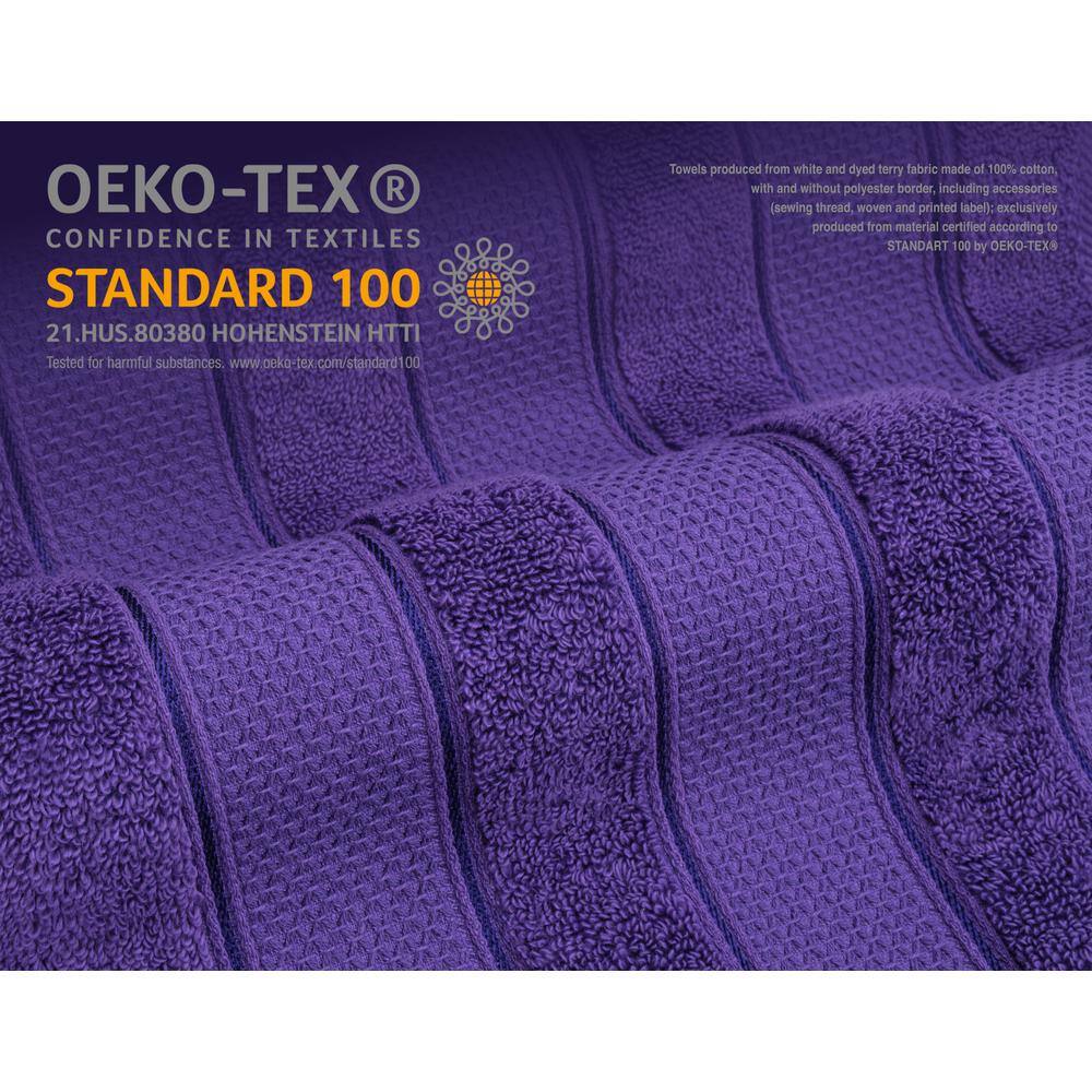 Luxury Purple Turkish Cotton 6-Piece Towel Set