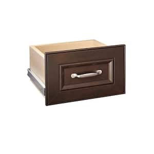 8.7 in. H x 13.39 in. W Brown Wood Drawer
