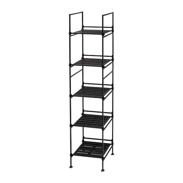 https://images.thdstatic.com/productImages/31d40aa0-8241-4e89-ac83-ae1ff3e8a5a4/svn/black-espresso-organize-it-all-freestanding-shelving-units-nh-97215w-1-64_600.jpg