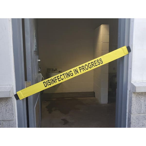 Extending Wet Floor Sign Hanging Closed For Cleaning Door Barrier Safety Sign 