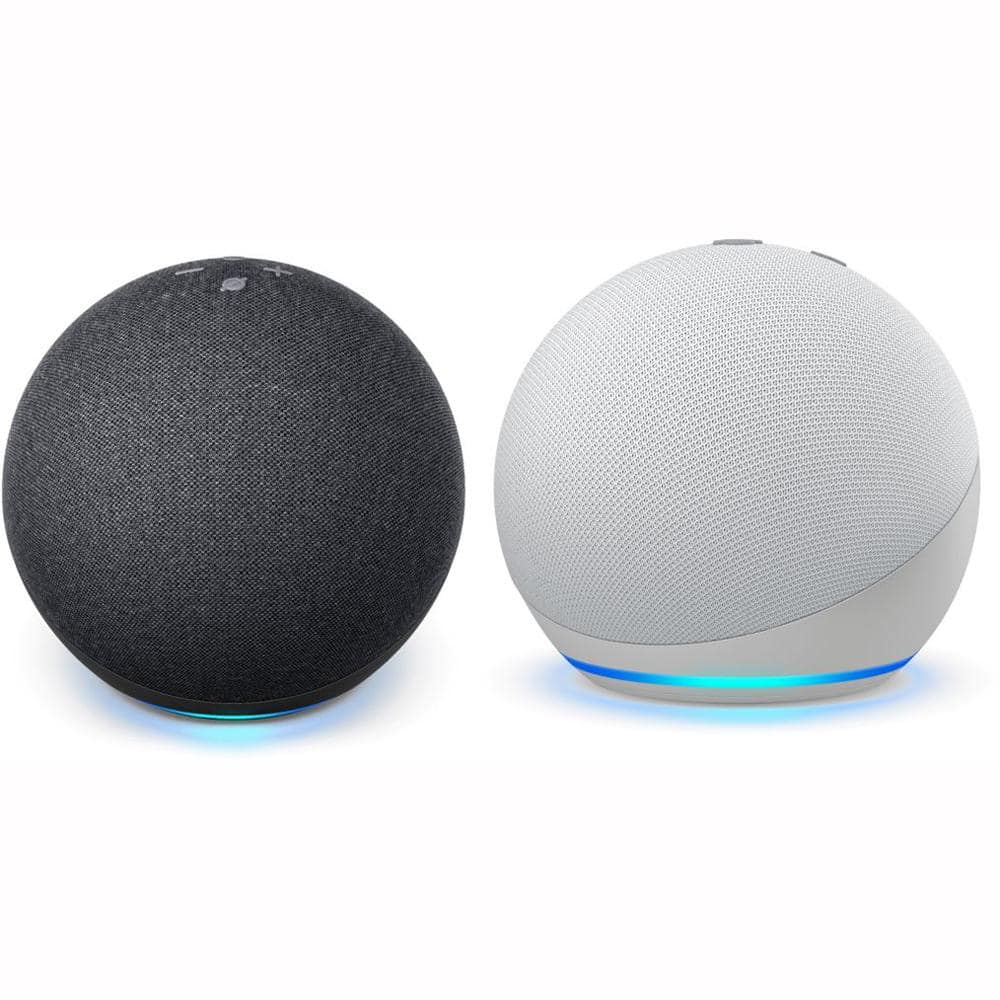 Amazon 4th Gen Echo Dot Kit in Black and White (2-Pack) DOT2PKBKWH