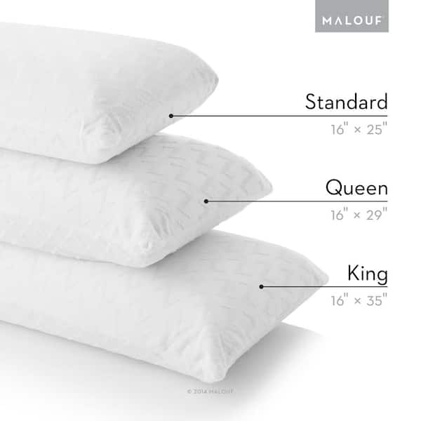 Malouf Z Cooling Gel Memory Foam Queen Pillow ZZQQMPZG The Home