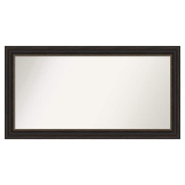 Amanti Art Accent Bronze 51 in. x 27 in. Custom Non-Beveled Polystyrene Antique Framed Bathroom Vanity Wall Mirror