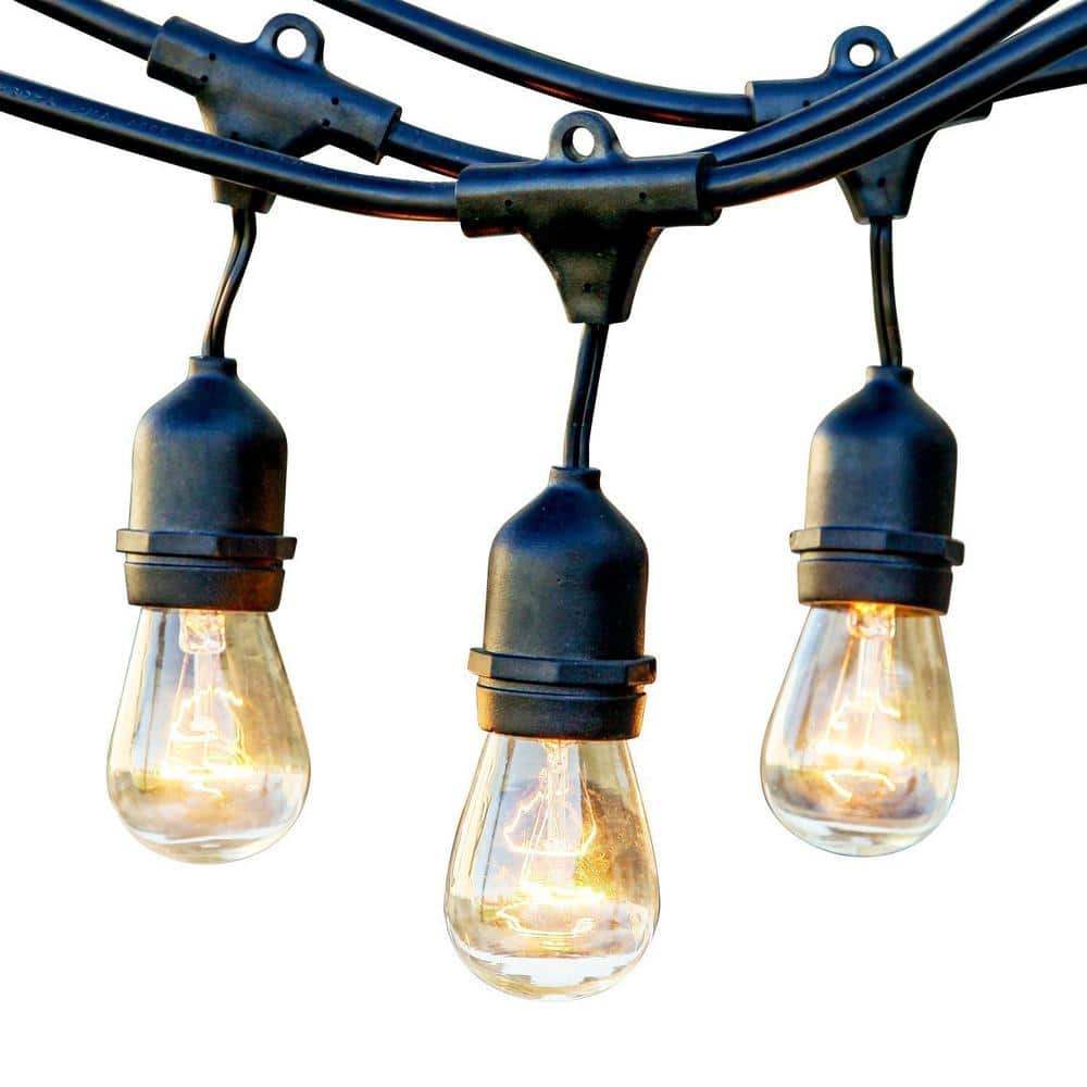 Newhouse Lighting 8 Light 25 ft. Outdoor Plug-in Edison Bulb