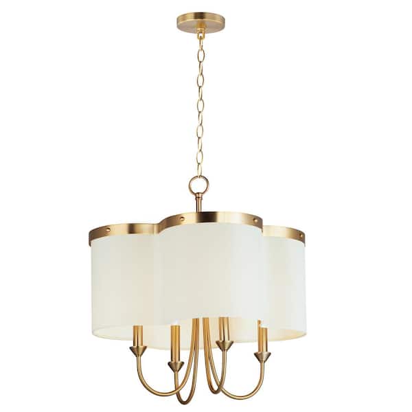 Maxim Lighting Clover 4-Light Brass Chandelier