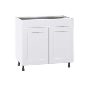 Wallace Painted Warm White Shaker Assembled Base Kitchen Cabinet for Cooktop (36 in. W x 34.5 in. H x 24 in. D)