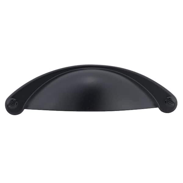 Richelieu Hardware Sorbonne Collection 2 1/2 in. (64 mm) Matte Black Traditional Cabinet Cup Pull