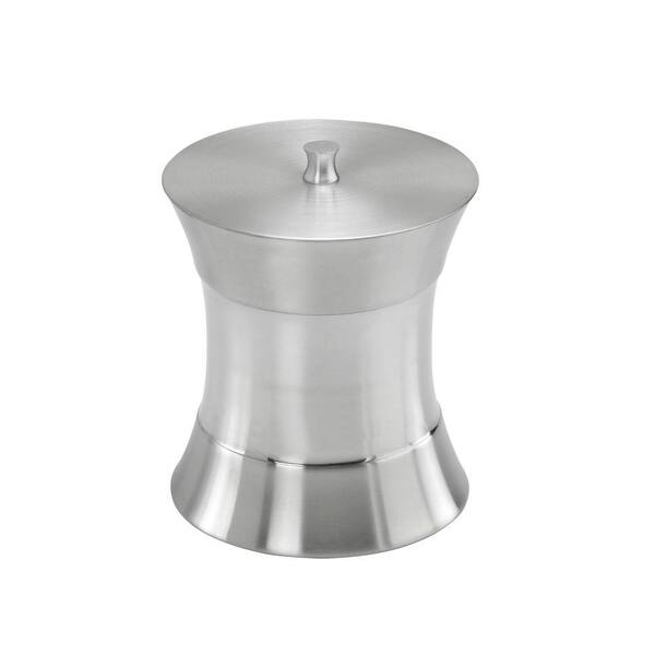 Kraftware Hourglass 3 qt. Ice Bucket in Brushed Stainless Steel-DISCONTINUED
