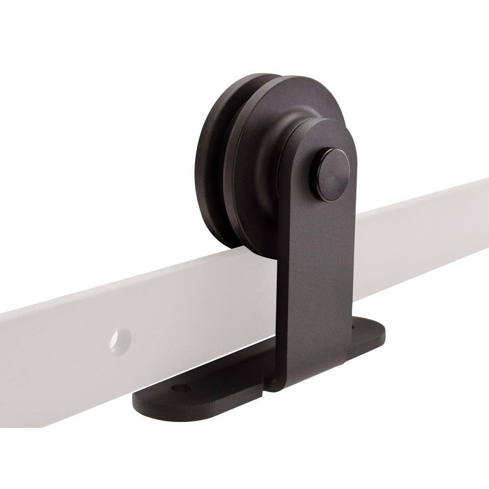 24" x 80" Primed Hollow Core Barn Door Kit with Oil Rubbed Bronze Hardware