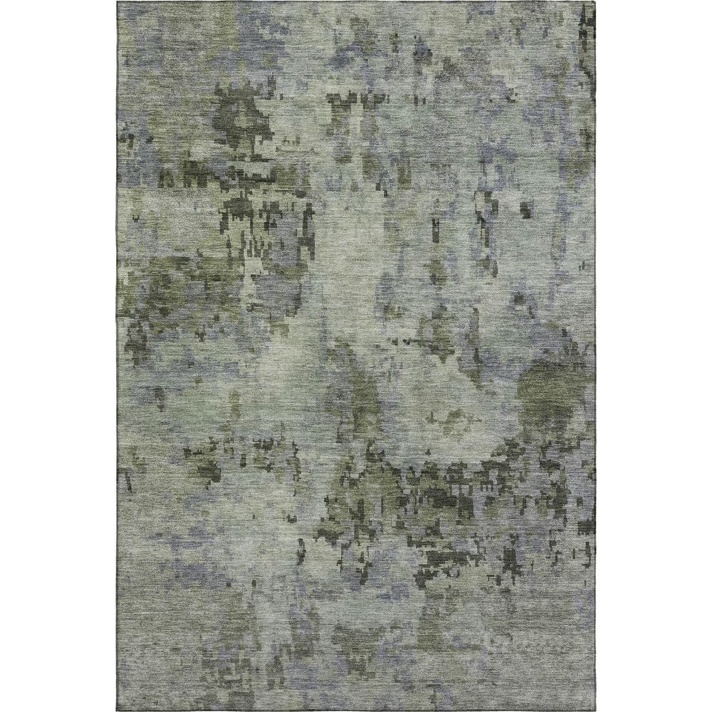 Mayfield Premium Machine Washable Abstract AMF2360 Green 10 ft. x 14 ft. Area Rug price history on PriceWatchPro