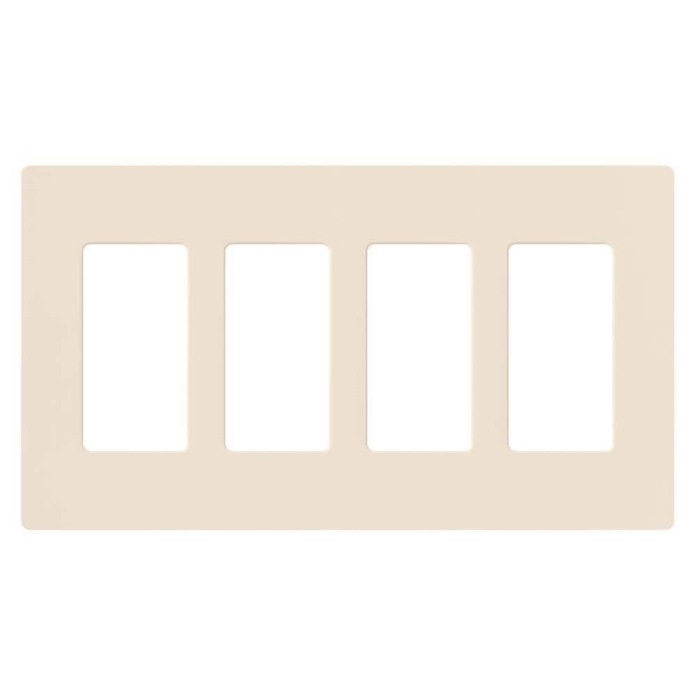 Claro 4 Gang Wall Plate for Decorator/Rocker Switches, Gloss, Light Almond (CW-4-LA) (1-Pack) price history on PriceWatchPro