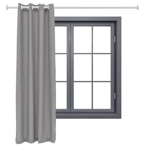 Indoor/Outdoor Curtain Panel with Grommet Top - 52 x 84 in (1.32 x 2.13 m) - Gray