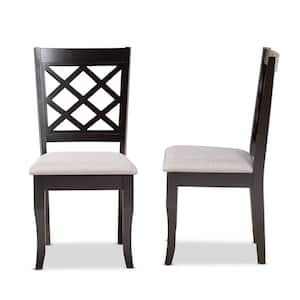 Verner Grey and Dark Brown Dining Chair (Set of 2)