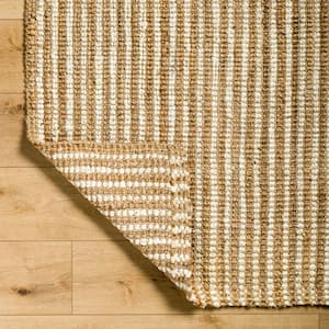 Boucle Natural/Cream Abstract 3 ft. x 8 ft. Indoor Runner Area Rug