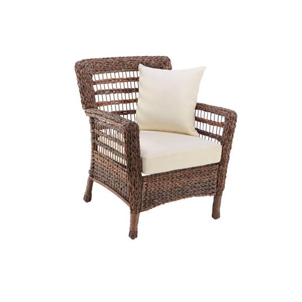 W Unlimited Modern Concept Faux Sea Grass Dual Brown Resin Rattan Patio