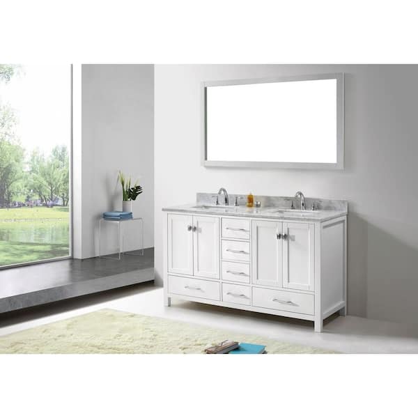 Caroline Avenue 72 in. W Bath Vanity Cabinet Only in Gray Caroline Avenue 72 in. W Bath Vanity Cabinet Only in Gray
