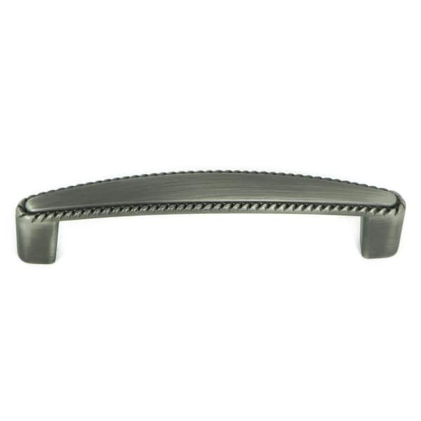 Stone Mill Hardware Austin 3-3/4 in. Center-to-Center Weathered Nickel Cabinet Pull (10-Pack)