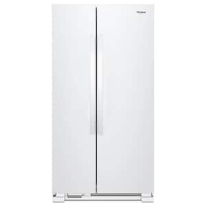 22 cu. Ft. Side by Side Refrigerator in White