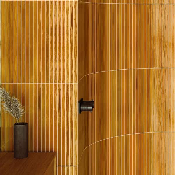 Ivy Hill Tile Vistaio Mustard Yellow 5.27 in. x 17.71 in