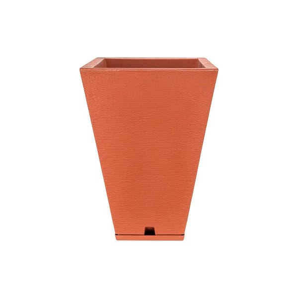 FLORIDIS Zurique Medium Terracotta Plastic Resin Indoor and Outdoor Planter Bowl