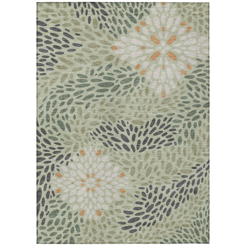 Chantille Machine Washable Indoor/Outdoor Abstract ACN2629 Celery 3 ft. x 4 ft. Area Rug price history on PriceWatchPro