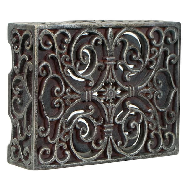 Hardwired Classic 2-Note Doorbell Chime for Front Door, Single-Note for Second Entrance, with Hand-Painted Pewter Finish