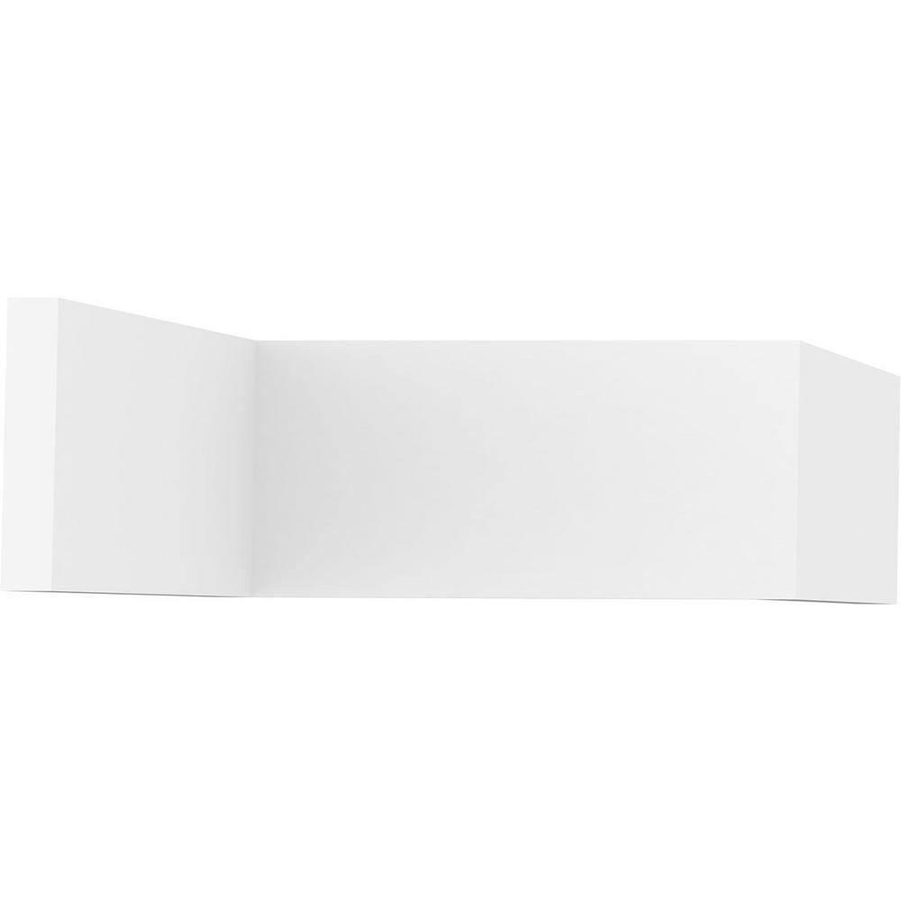 11.25" x 96" White PVC S4S Moulding Board