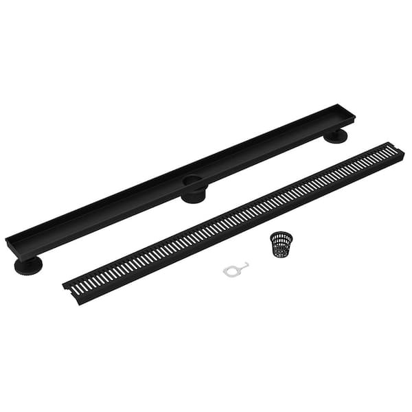 VIGO Elan 36 in. Linear Shower Drain in Matte Black VG07003MB