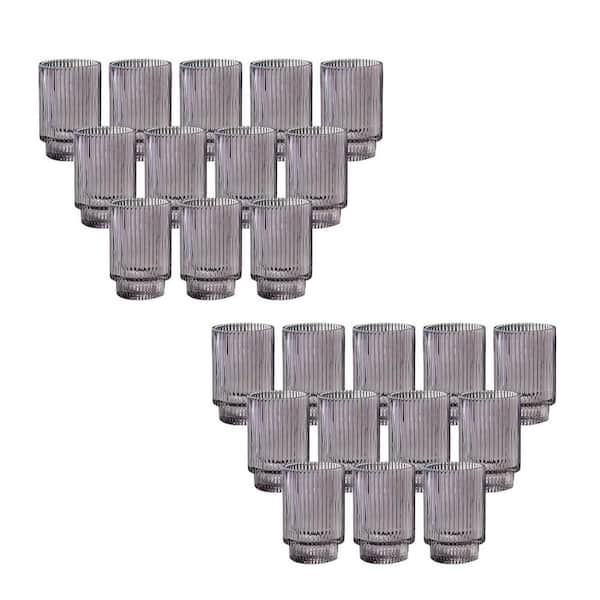 Gray Glass Candle Votive Holder 24-Pack