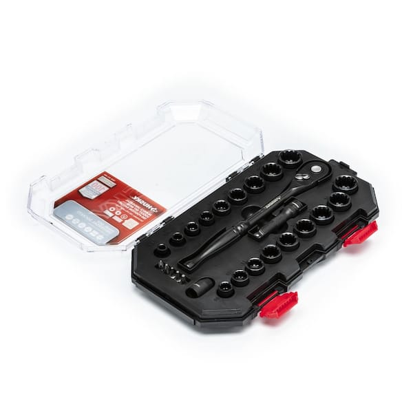 Photo 1 of 100-Position 3/8 in. Drive Universal Socket Wrench Set (26-Piece)037103365163
