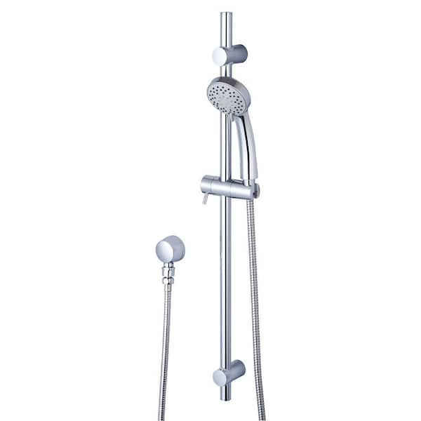Olympia Faucets 2-Spray 3.1 in. Single Wall Mount Handheld Shower Head in Polished Chrome