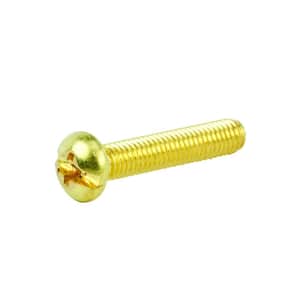 1/4 in.-20 x 1/2 in. Phillips-Slotted Round-Head Machine Screws (25-Pack)