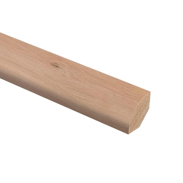 Zamma Unfinished White Oak 3/4 in. Thick x 3/4 in. Wide x 94 in. Length Hardwood Quarter Round Molding