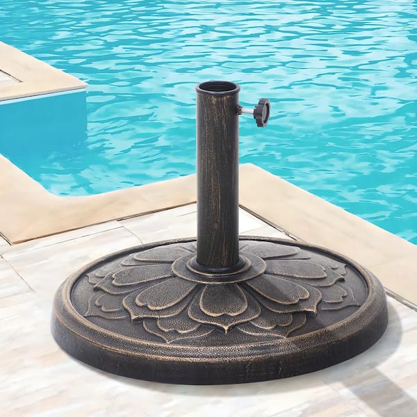 26.5 lbs. Patio Umbrella Base in Bronze