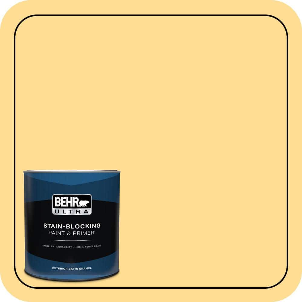1 qt. #320B-4 Lemon Pound Cake Satin Enamel Exterior Paint & Primer price history on PriceWatchPro