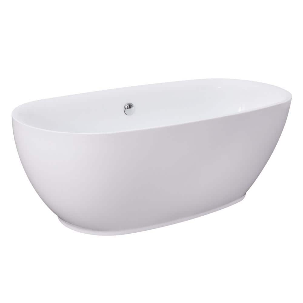 Aqua Eden 67 in. x 30 in. Acrylic Freestanding Soaking Bathtub in White price history on PriceWatchPro