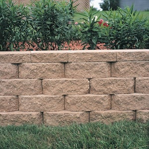 4 in. x 11.75 in. x 6.75 in. San Diego Tan Concrete Retaining Wall Block ( 144 Pieces/ 46.6 Sq. ft. / Pallet)