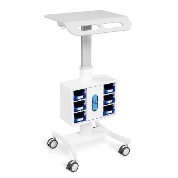 Vitalize Laptop Cart Adjustable Height Rolling Cart