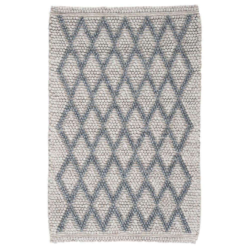 Natura 3 ft. x 5 ft. Silver High-Low Diamond Area Rug price history on PriceWatchPro