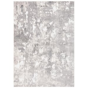 Skyler Light Gray/Gray 4 ft. x 6 ft. Abstract Distressed Area Rug