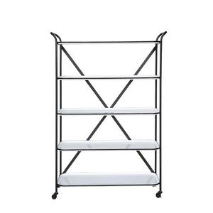 White Metal 5-Tier Shelf