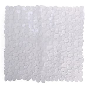 PEBBLE TUB MAT PVC STALL CLEAR 20 in.  X 21 in.
