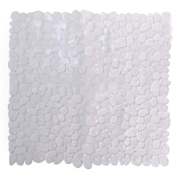 m MODA at home enterprises ltd. PEBBLE TUB MAT PVC STALL CLEAR 20 in.  X 21 in.
