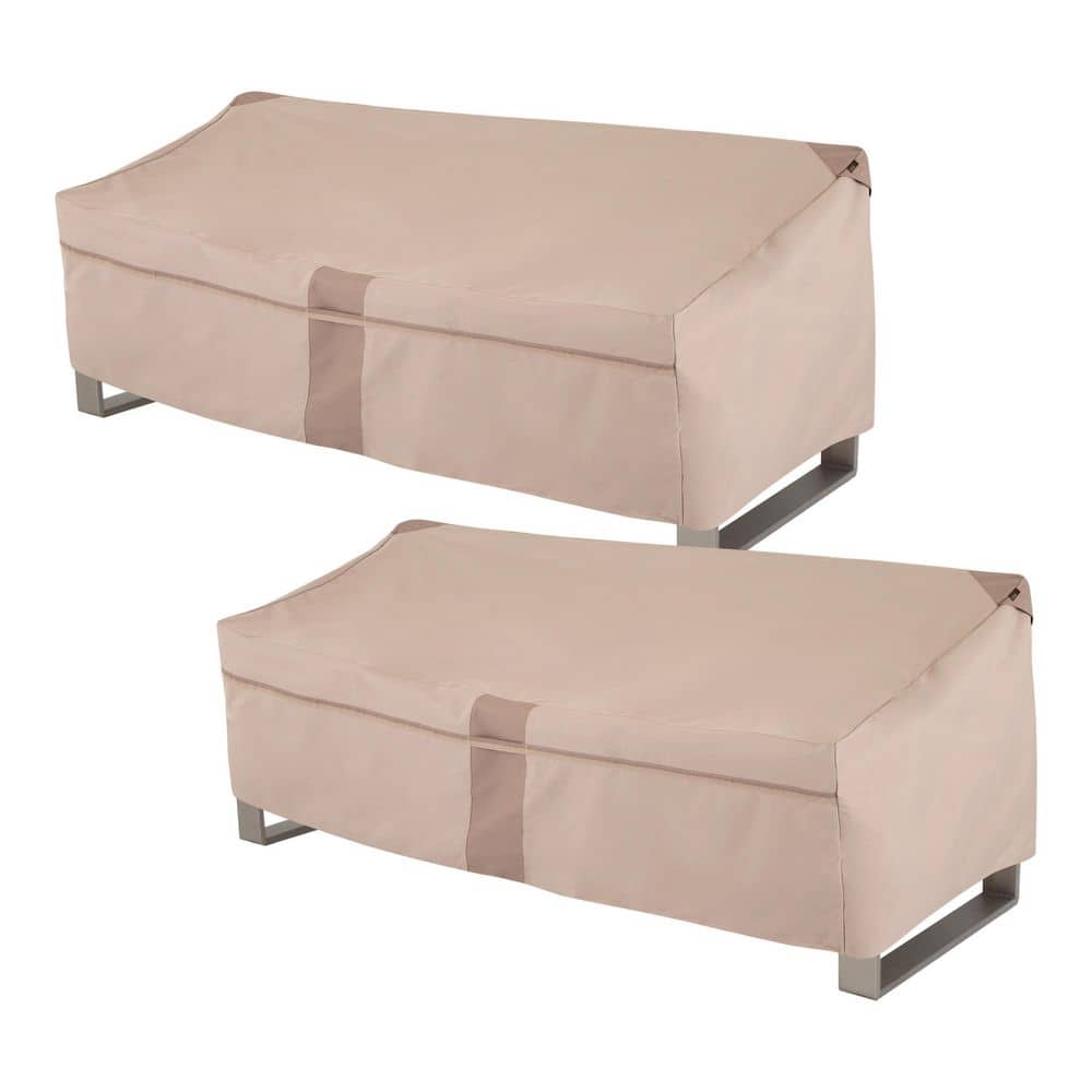 MODERN LEISURE Monterey Patio Loveseat Cover, 2Pack, 82.5 in. L x 38