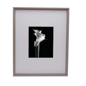 17 x 21 in. Matted Gray MDF Picture Frame, Fits 8 x 10 in.  Photo with Mat