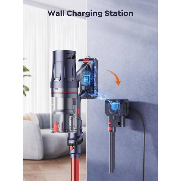 LAIFUCAM 600W Bagless Cordless Stick Vacuum w 50KPA Suction 65min