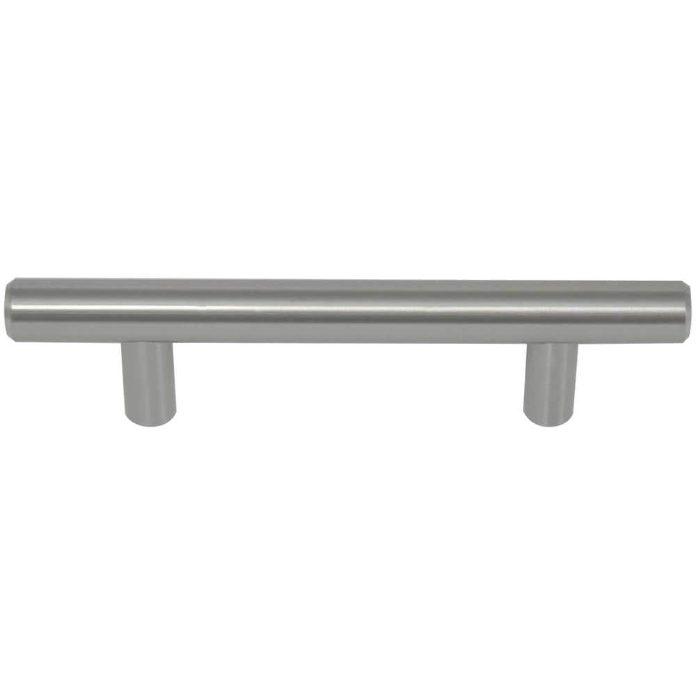 Melrose Brushed Nickel Cylindrical Cabinet Bar Pull
