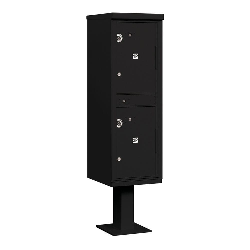 3300 Series USPS 2-Compartments Outdoor Parcel Locker in Black
