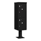 3300 Series USPS 2-Compartments Outdoor Parcel Locker in Black