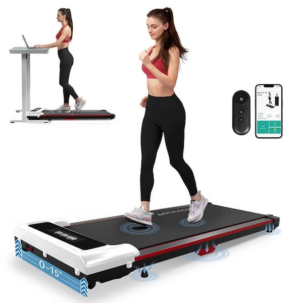 Walking Pad Treadmill with Remote Control LED Display Portable Treadmill Jogging Machine with 300 lbs. Weight Capacity